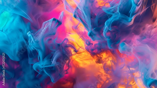 Abstract background of colored smoke in water. Abstract background of colored smoke in water
