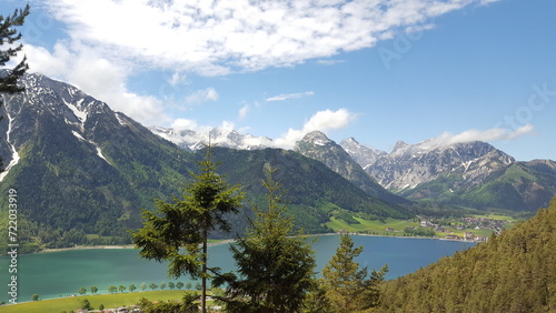 Achensee view with big mountains