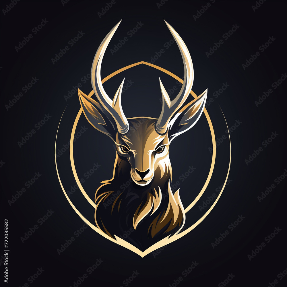 jackalope rabbit sport logo сreated with Generative Ai jackalope rabbit sport logo сreated with Generative Ai