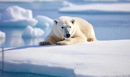 polar bear on arctic ice floe