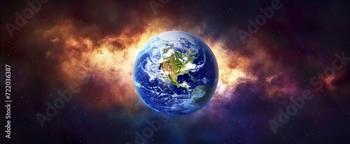 earth with space