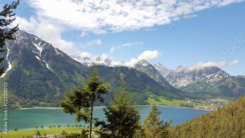 Achensee view mountains and sky