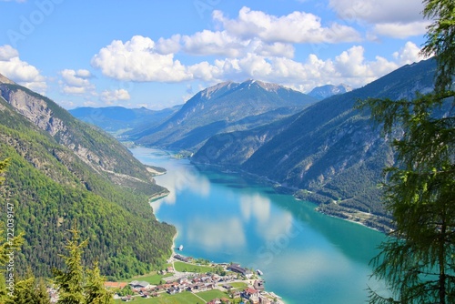 Achensee view mountains and sky lake