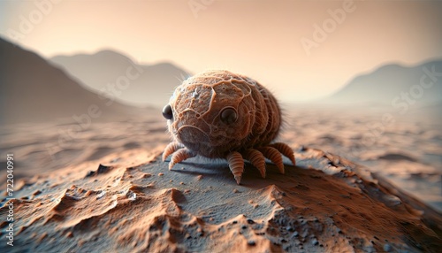 Possible form of life on the planet Mars. Generative AI