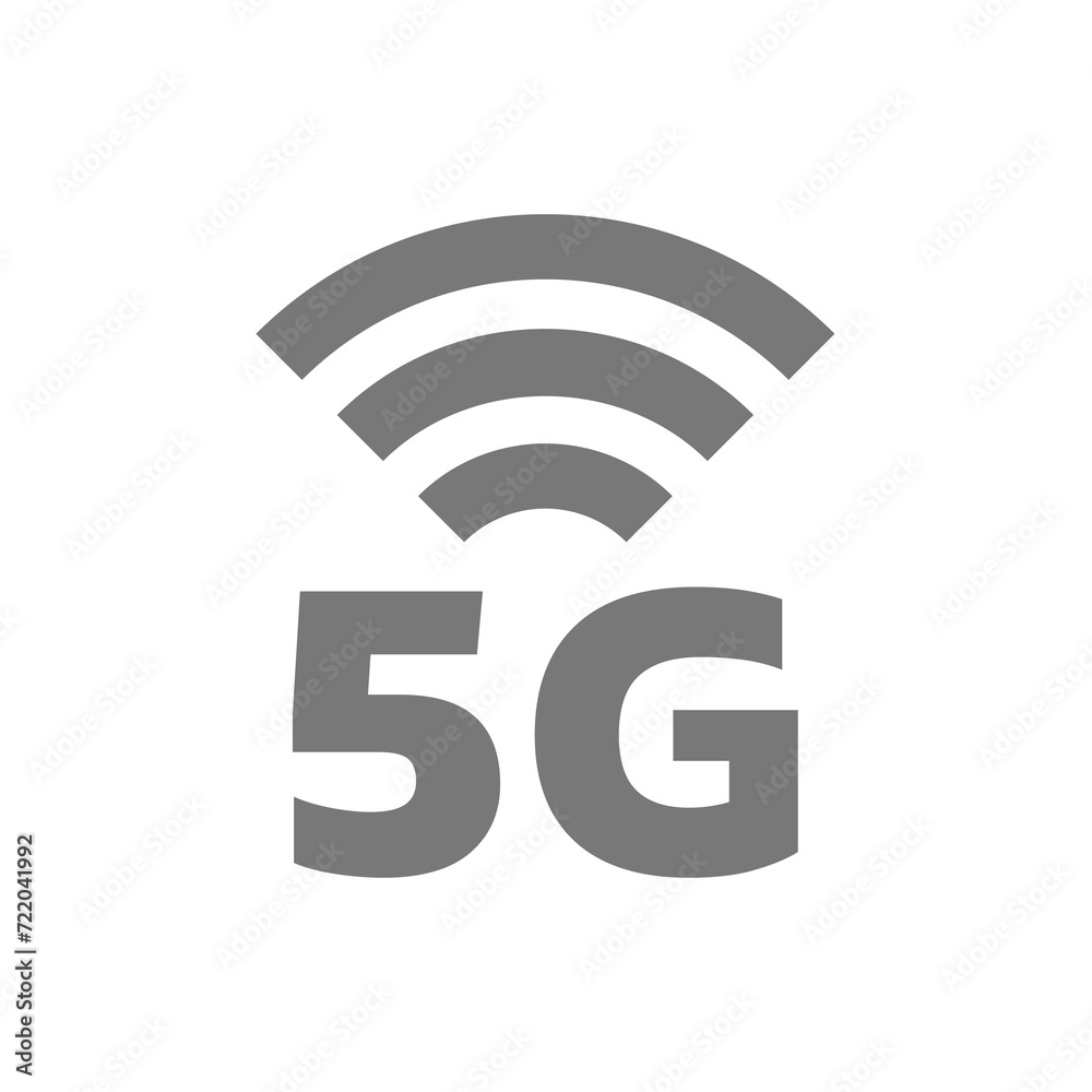 5g vector icon. Simple five g coverage symbol. 5g vector icon. Simple five g coverage symbol.