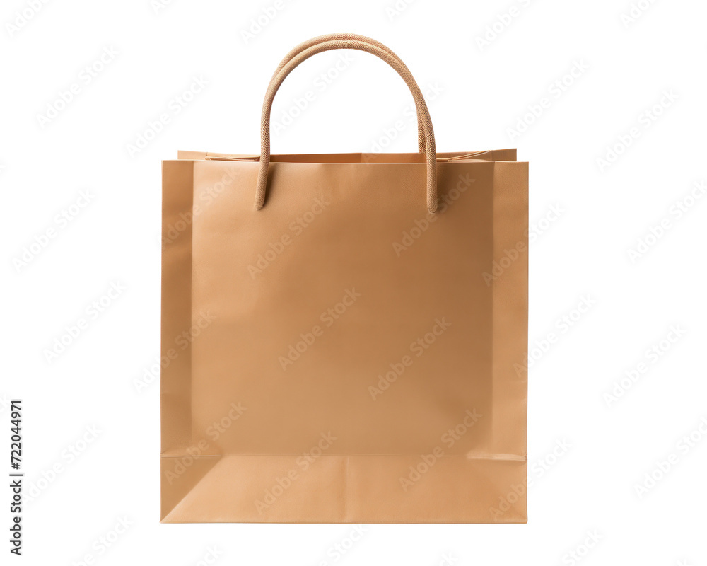kraft paper shopping bag on a transparent background kraft paper shopping bag on a transparent background