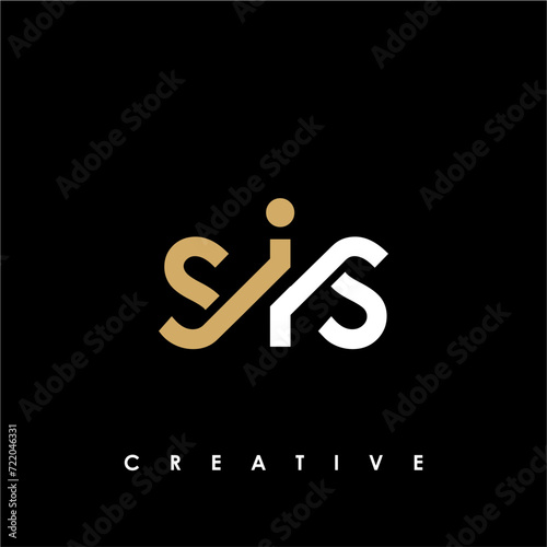 SIS Letter Initial Logo Design Template Vector Illustration