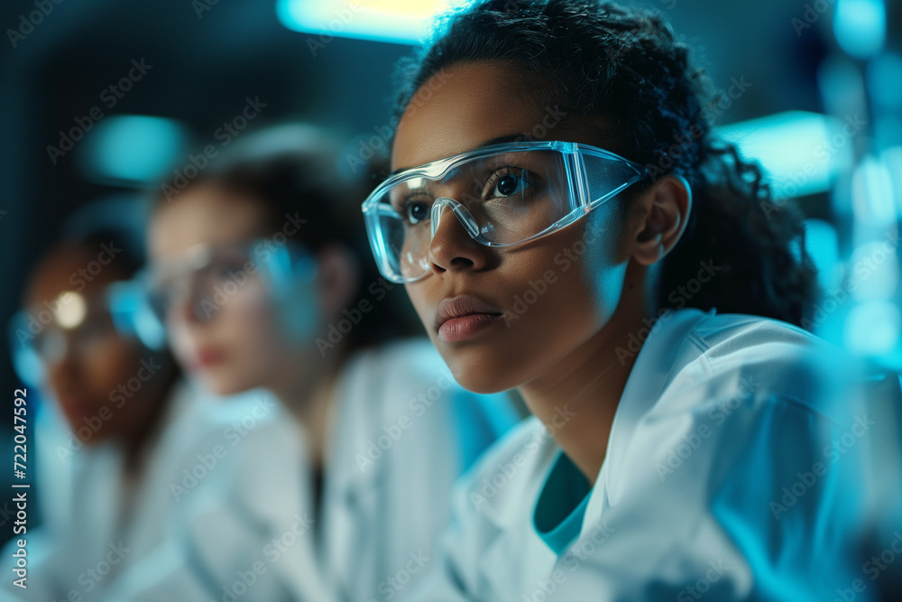 Scientist working in a modern lab