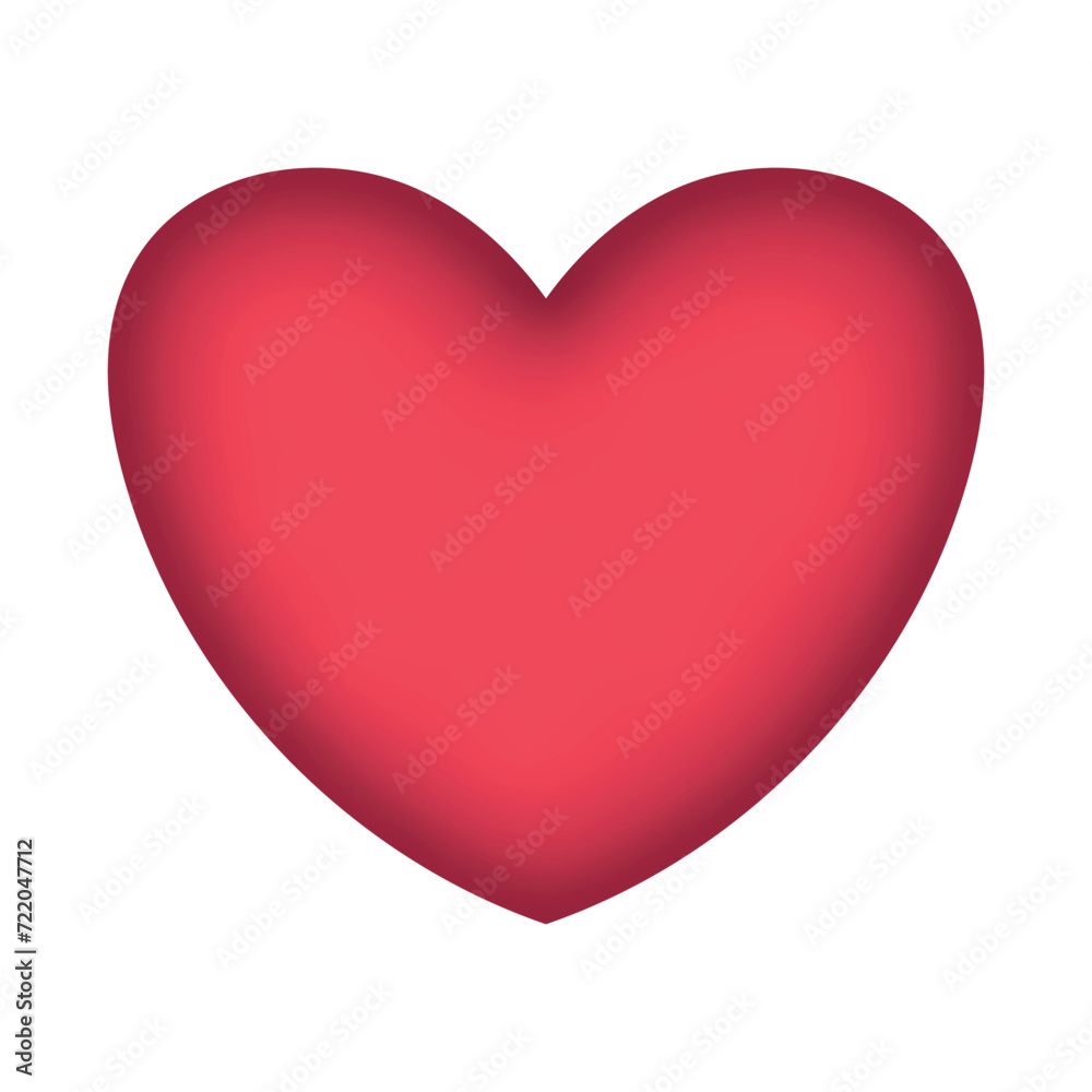 Red gradient heart