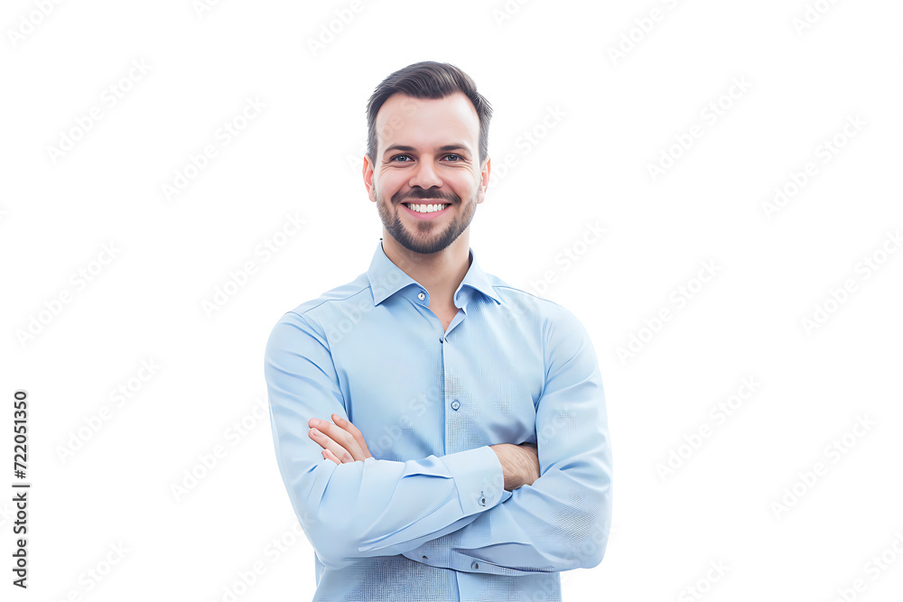 portrait of businessman arm crossed on isolated background portrait of businessman arm crossed on isolated background