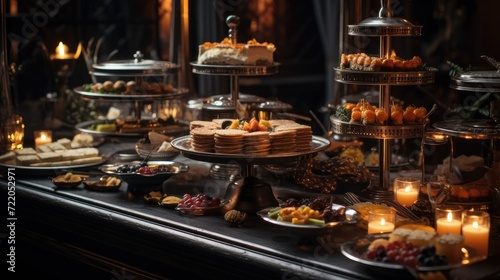 festive buffet catering spread © StraSyP