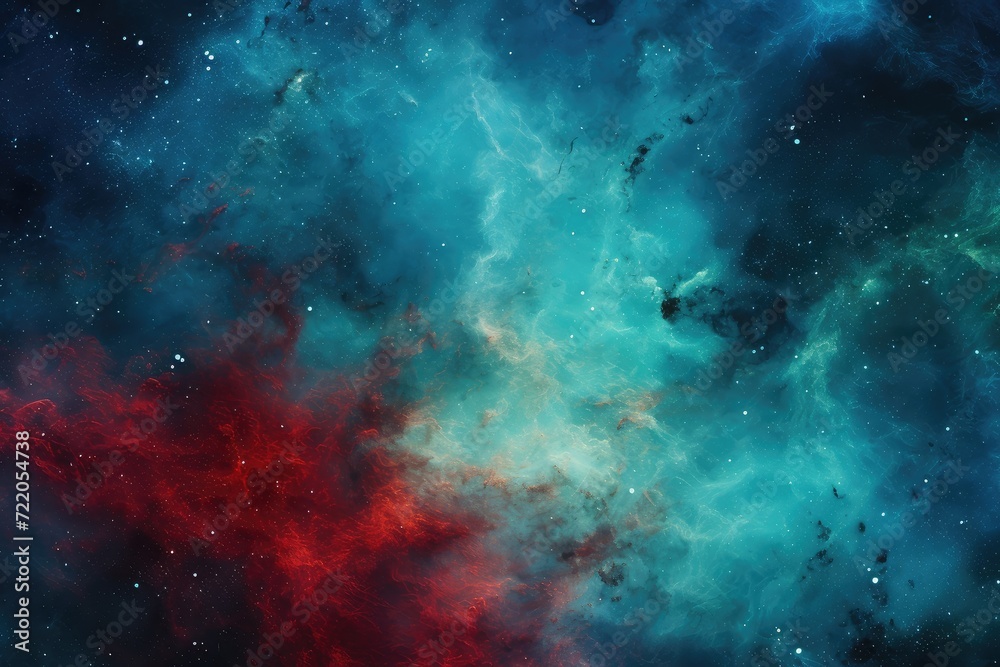 Interstellar Dreamscape: A Mesmerizing Nebula's Dance Among Celestial Bodies - Generative AI
