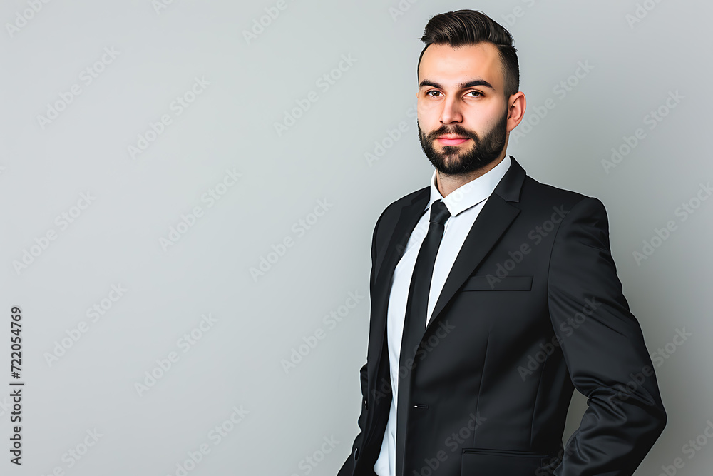 portrait of businessman arm crossed on isolated background portrait of businessman arm crossed on isolated background