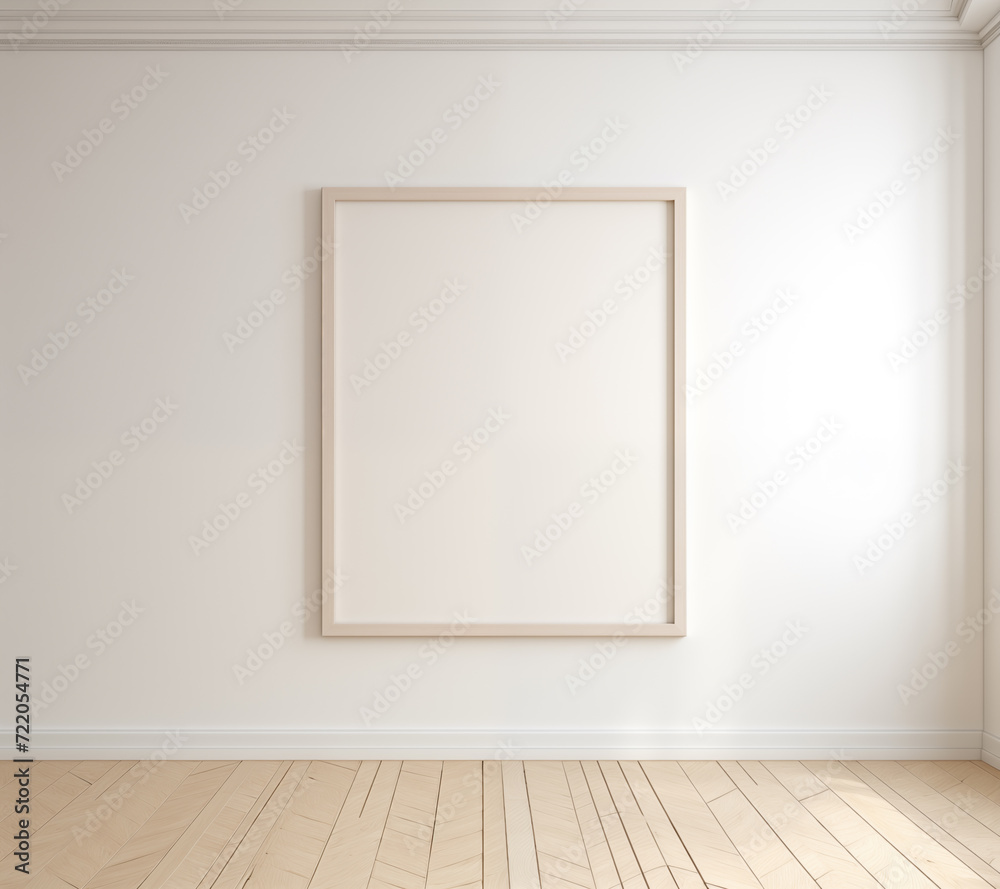 Modern home mockup interior background, 3d render Modern home mockup interior background, 3d render