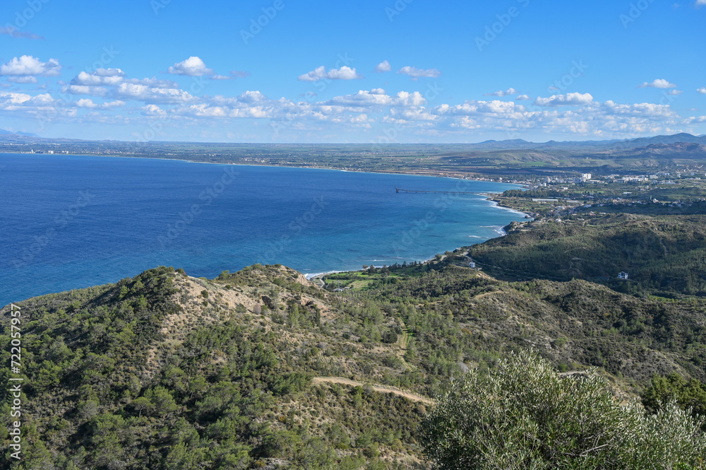 northern cyprus morphou bay view from a high mountain 11