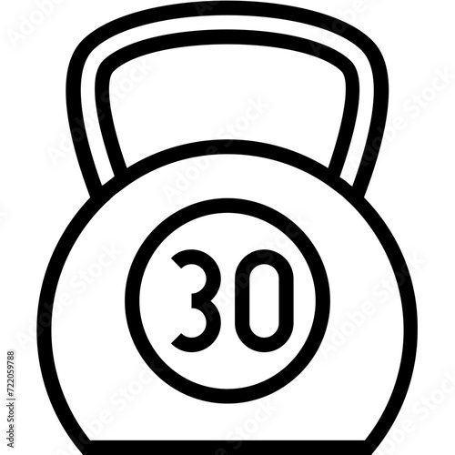 Kettlebell Ball Vector Icon