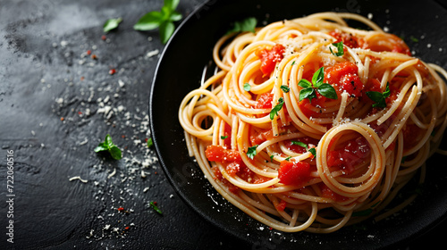 spaghetti with tomato sauce, generative ai