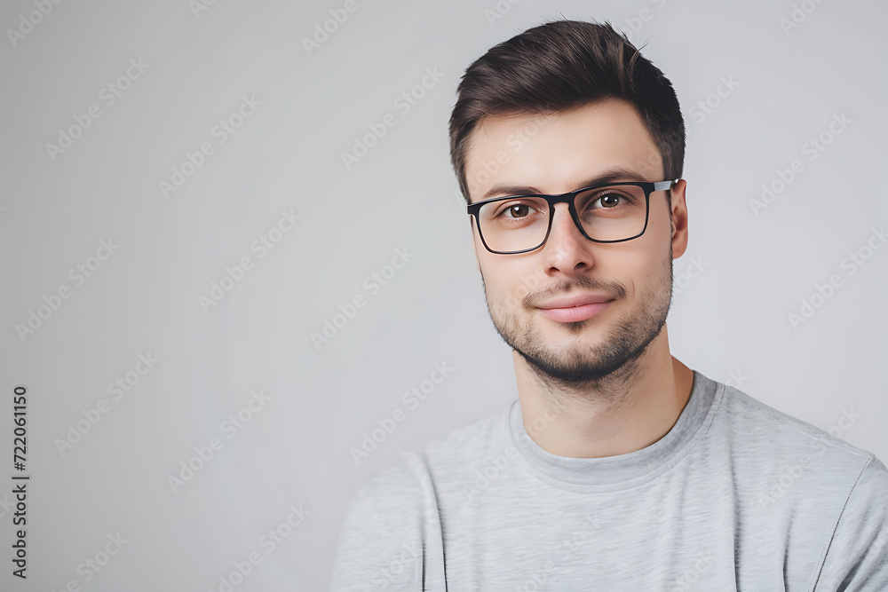 portrait of young man arm crossed on isolated background portrait of young man arm crossed on isolated background