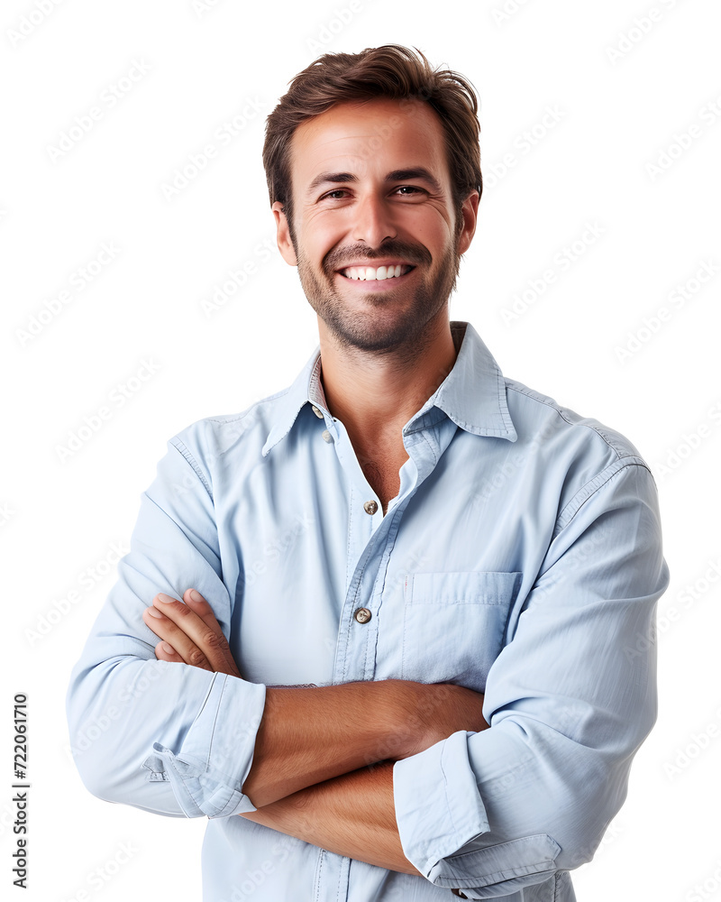 Portrait of a handsome young man smiling, isolated on white background Portrait of a handsome young man smiling, isolated on white background