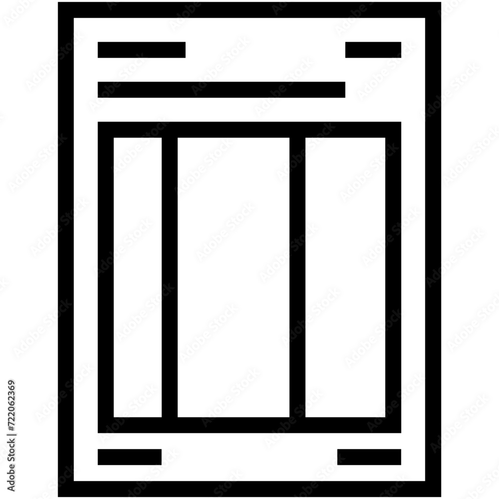 Layout Vector Icon Layout Vector Icon