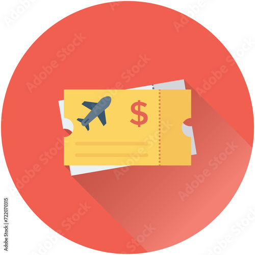 Air Ticket Vector Icon