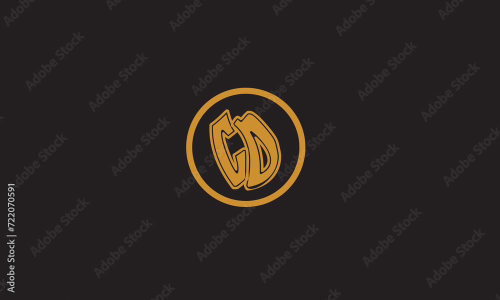 CD, DC, D, C Abstract Letters Logo Monogram CD, DC, D, C Abstract Letters Logo Monogram