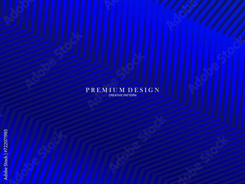 Dark blue background. Modern line curve abstract presentation background. Luxury paper cut background. Abstract decoration, gold pattern, halftone gradient.
