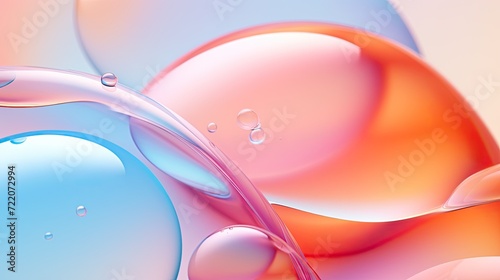 A background of transparent bubbles. Dynamic liquid surface. Abstract background for graphic design.