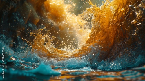 Explore the liquid horizons of a fantastical odyssey, where every splash tells a story of wonder.