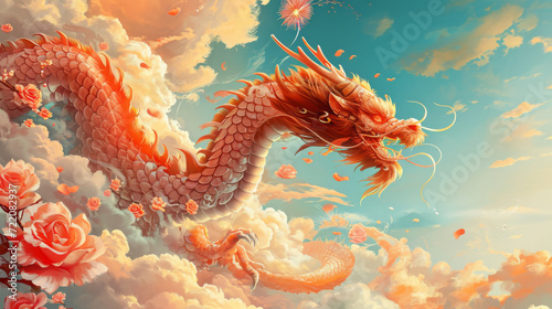 The Chinese dragon of the Year of the Dragon.