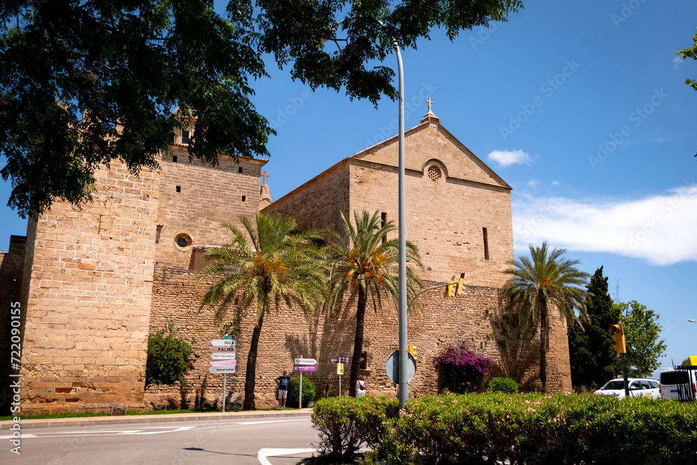Old town church in Mallorca