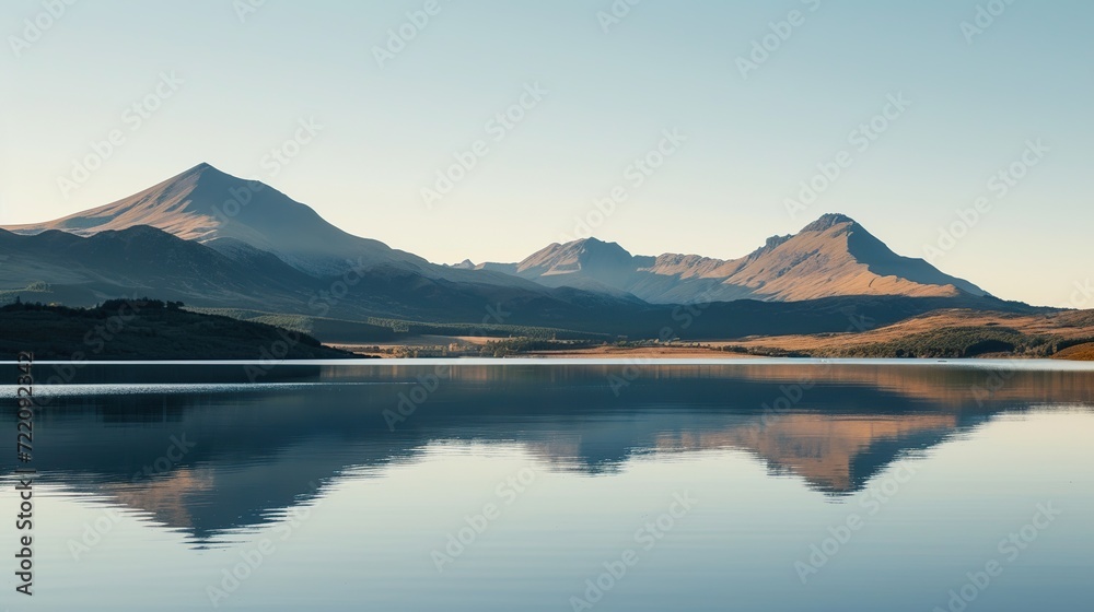 beautiful views of the lake and mountains beautiful views of the lake and mountains