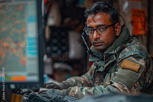 Indian disaster response communication specialist coordinating information during crises