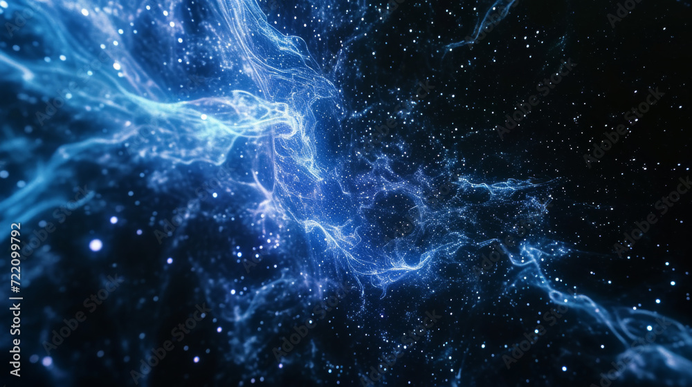 A black background with a burst of lights.