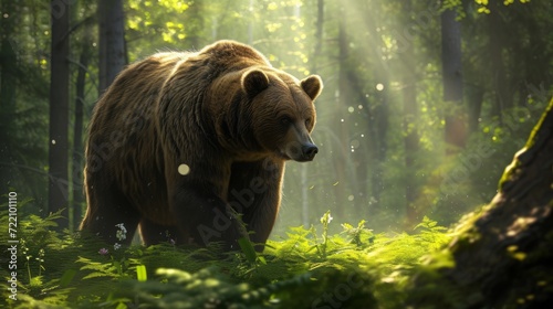bear in the forest.