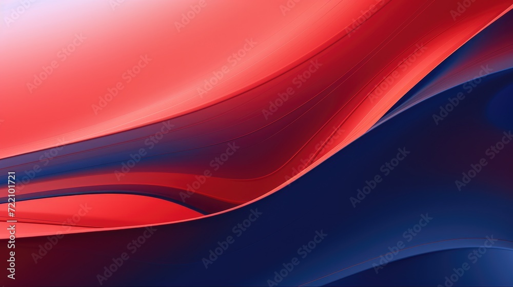 Naklejka premium abstract background with smooth wavy lines. Generative AI
