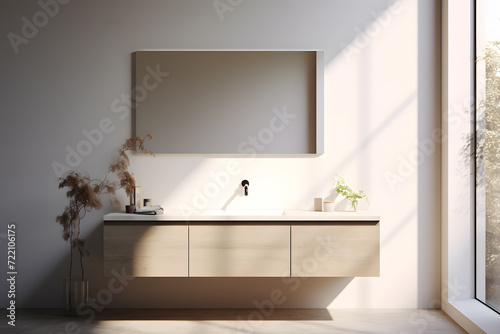  bathroom with faucet and a vessel sink