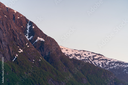 Romsdalsalpane or the Romsdal Alps a mountain range surrounding the Romsdalen valley in Møre og Romsdal county, Norway., Scandinavia,  Europe photo