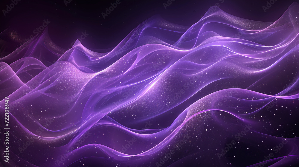 An abstract wave and star pattern.