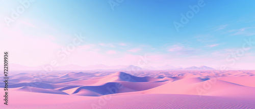 Surreal Lilac Desert Landscape