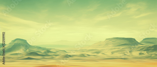 Golden Hour Over Desert Dunes