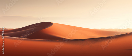 Warm Glow on Desert Sand Dunes