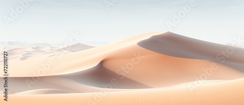 Soft Light on Beige Sand Dunes