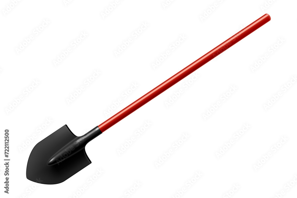 Fire shovel isolated on white background. Realistic 3d vector illustration Fire shovel isolated on white background. Realistic 3d vector illustration