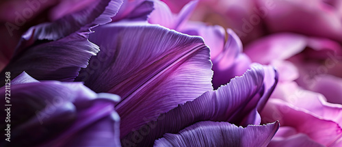 Abstract Purple Tulip Petal Waves photo