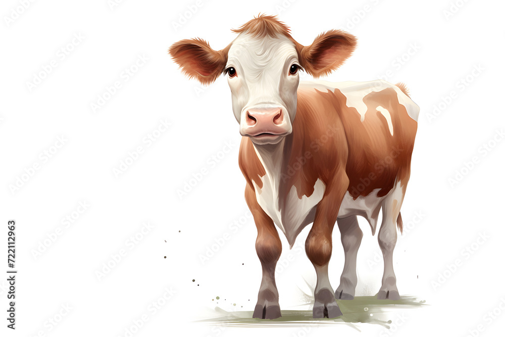 Illustration of a cow, cow milk, illustrated cow, drink milk, animal Illustration of a cow, cow milk, illustrated cow, drink milk, animal
