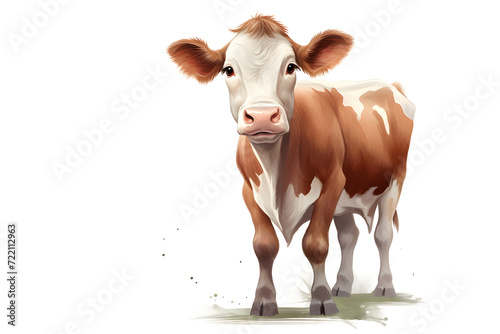 Illustration of a cow, cow milk, illustrated cow, drink milk, animal