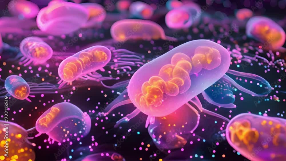 Micro bacterial. Bacteria Colony, Microbiome and Bacteria inside intestines. Microbes inside human gut. Gram positive bacteria, abstract probiotic bacteria such as lactobacillus, 3d animation. moving Micro bacterial. Bacteria Colony, Microbiome and Bacteria inside intestines. Microbes inside human gut. Gram positive bacteria, abstract probiotic bacteria such as lactobacillus, 3d animation. moving