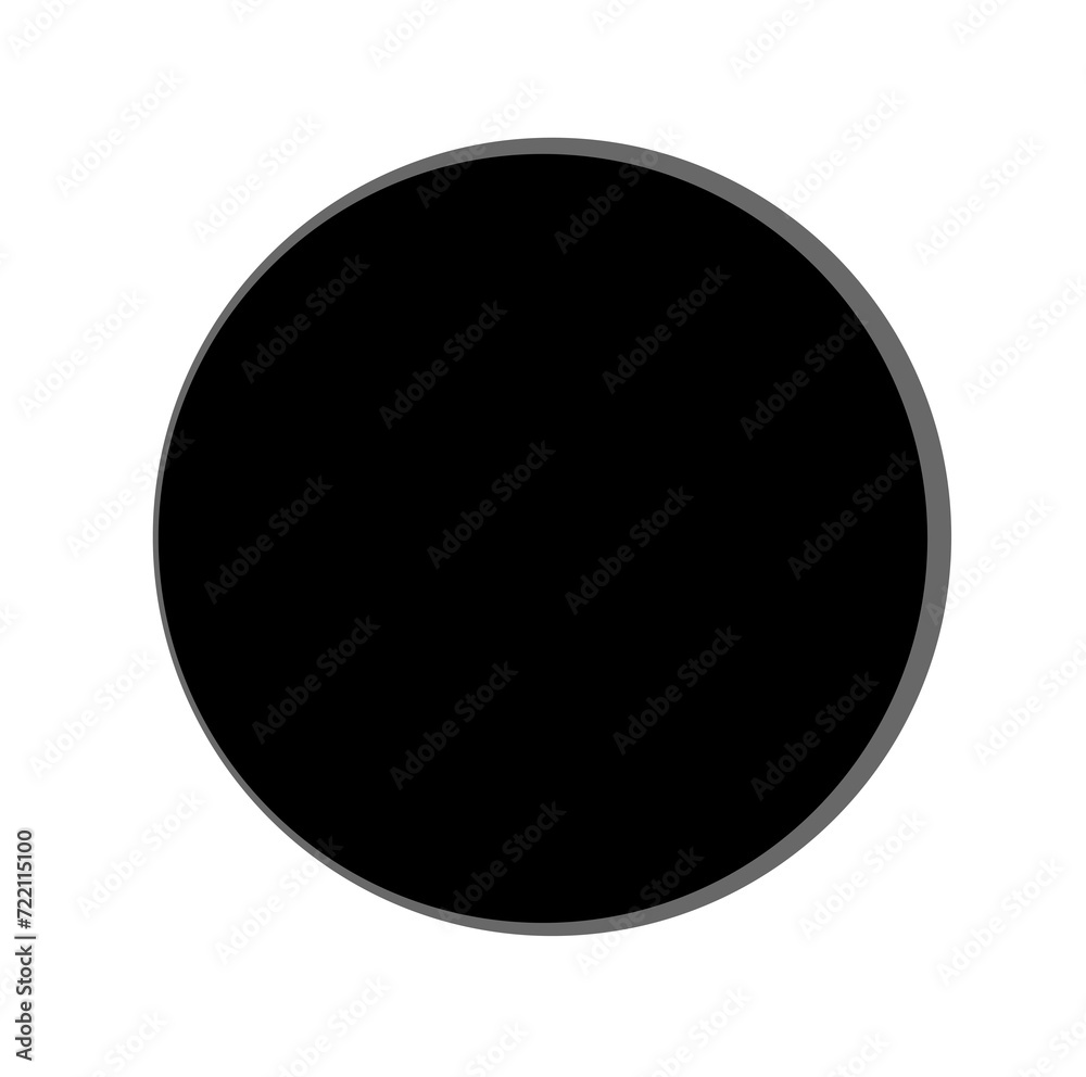 A huge black dot on white space
