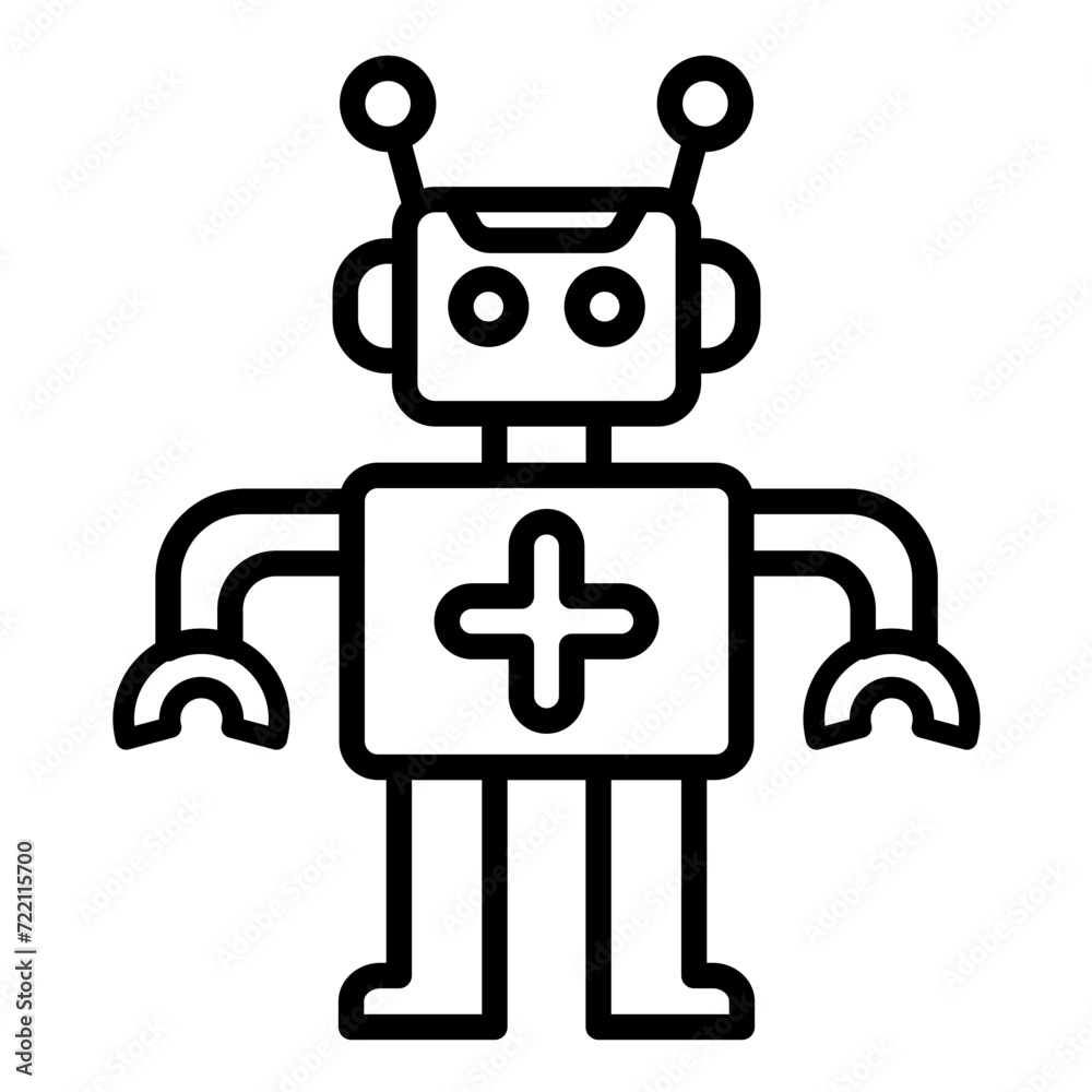 Robotic Nurse Icon Robotic Nurse Icon